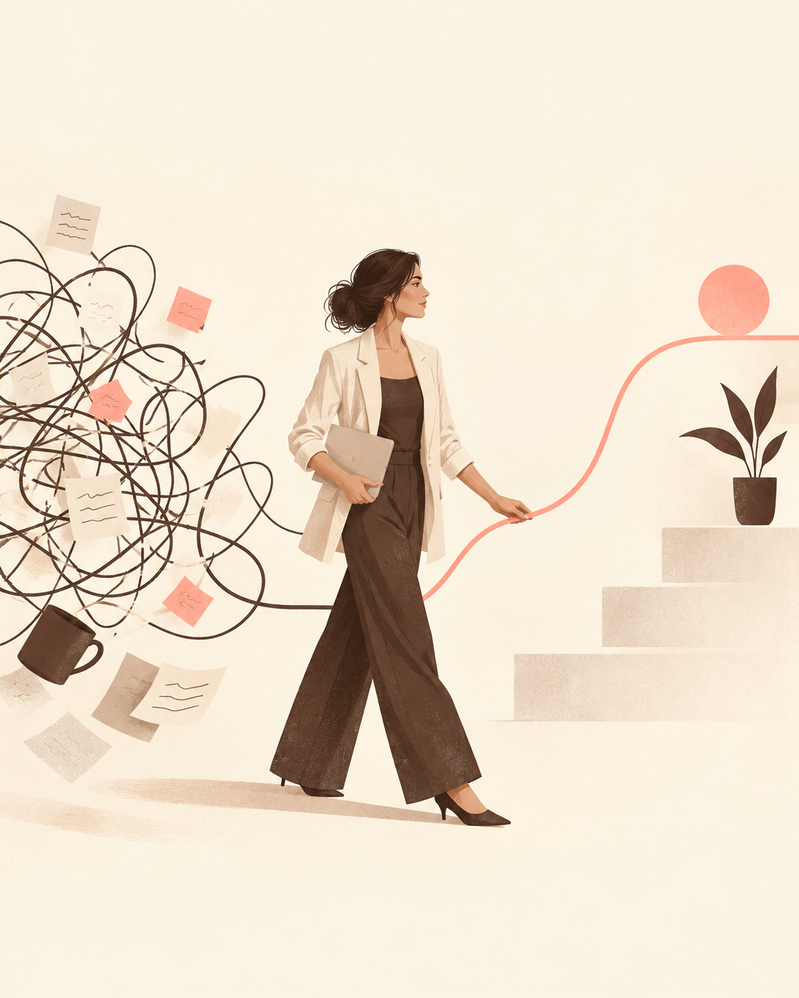 Ilustracija prelaska iz marketing haosa u jasan sistem